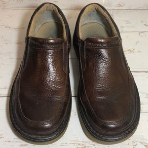 Dr. Martens Brown Leather Slip-On Loafers